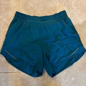 Lululemon Hotty Hot Shorts Storm Teal 4” HR